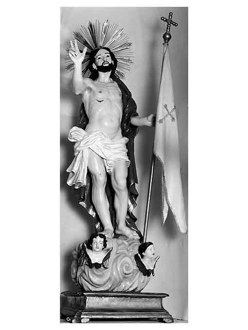 Cristo risorto benedicente (statua) - ambito pugliese (seconda metà sec. XIX)
