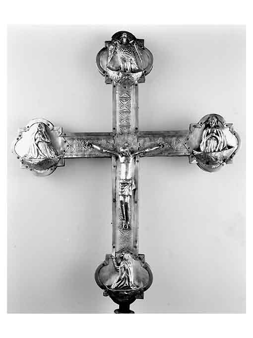 croce processionale - ambito dalmata, ambito napoletano (prima metà sec. XVI)