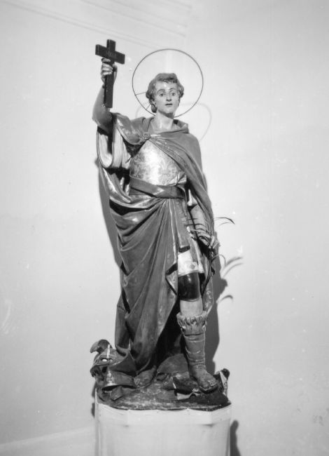 San Espedito con colomba (statua) di Manzo Giuseppe (sec. XX)