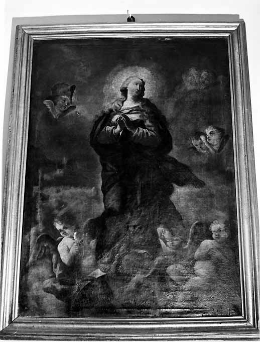 Madonna Assunta con angeli (dipinto) - ambito Italia meridionale (sec. XVII)