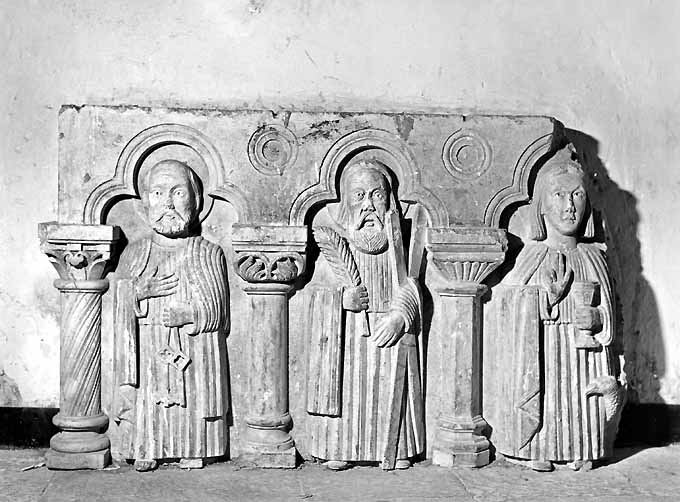 Apostoli Andrea, Pietro e Luca (rilievo) - ambito Italia meridionale (sec. XIX)