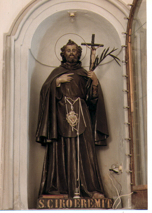 San Ciro eremita (statua) - ambito pugliese (metà sec. XIX)