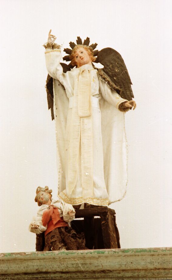 angelo custode e fanciullo (statua) - ambito Italia meridionale (seconda metà sec. XIX)