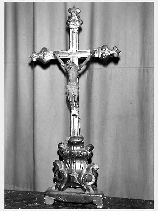 Cristo crocifisso (croce d'altare) - ambito Italia meridionale (prima metà sec. XIX)