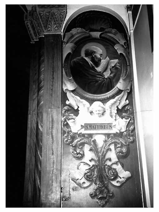 San Matteo, San Matteo Evangelista mentre legge (dipinto) - ambito pugliese (sec. XX)