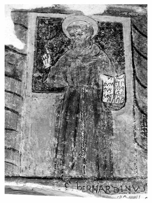 San Bernardino da Siena (dipinto, elemento d'insieme) - ambito pugliese (sec. XVI)
