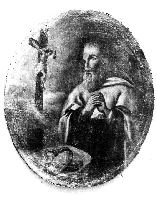 Beato Francesco Lippi davanti al Crocifisso (dipinto) - ambito pugliese (seconda metà sec. XVIII)