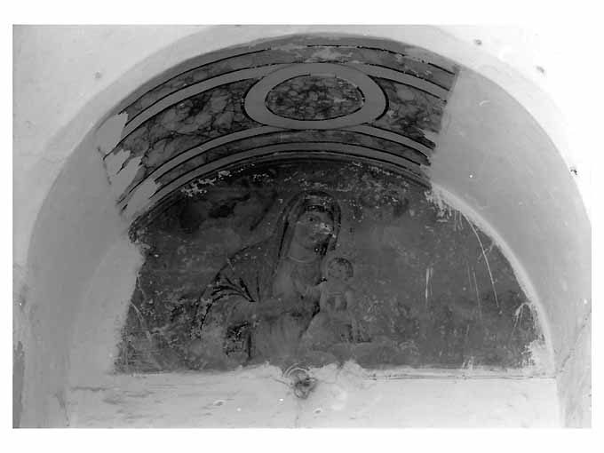 Madonna con Bambino (dipinto) - manifattura di Grottaglie (fine/inizio secc. XIX/ XX)