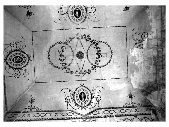 soffitto dipinto - manifattura di Grottaglie (seconda metà sec. XVIII)