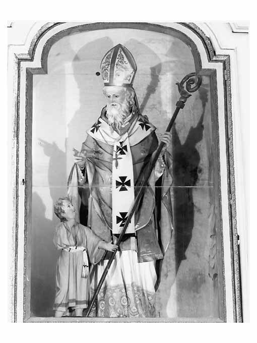San Biagio vescovo (statua) di Caretta Raffaele (sec. XX)