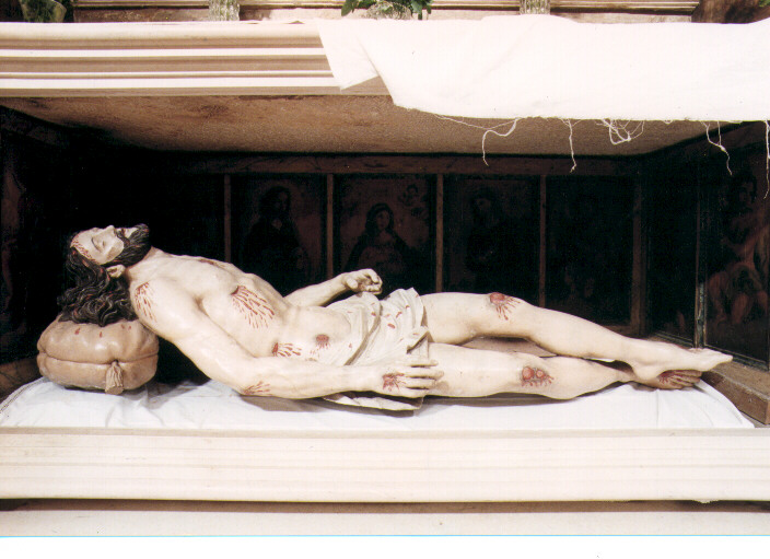 Cristo morto (statua) - ambito Italia meridionale (seconda metà sec. XVIII)