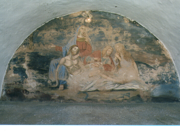 Cristo in pietà (dipinto) - ambito Italia meridionale (seconda metà sec. XIX)