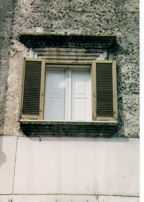mostra di finestra, serie - ambito salentino (prima metà sec. XVII)