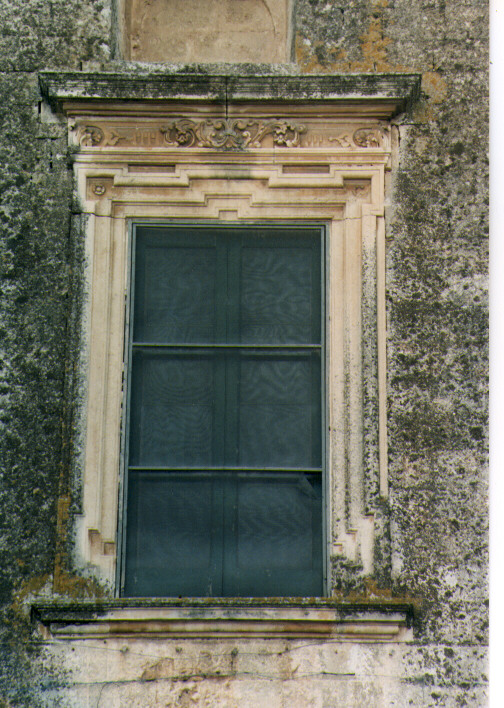 mostra di finestra, serie - ambito salentino (seconda metà sec. XVII)
