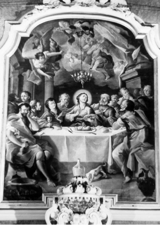 ultima cena (dipinto) di Carella Francesco (sec. XVIII)
