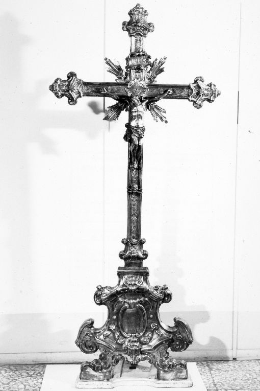 Cristo crocifisso (croce processionale) - manifattura napoletana (seconda metà sec. XVIII)