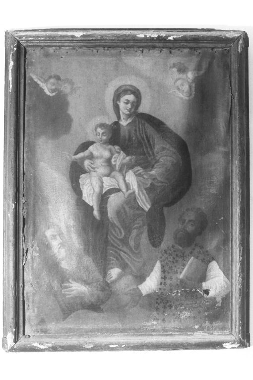 Madonna con Bambino tra San Giuseppe e San Nicola di Bari (dipinto) - ambito pugliese (sec. XVIII)