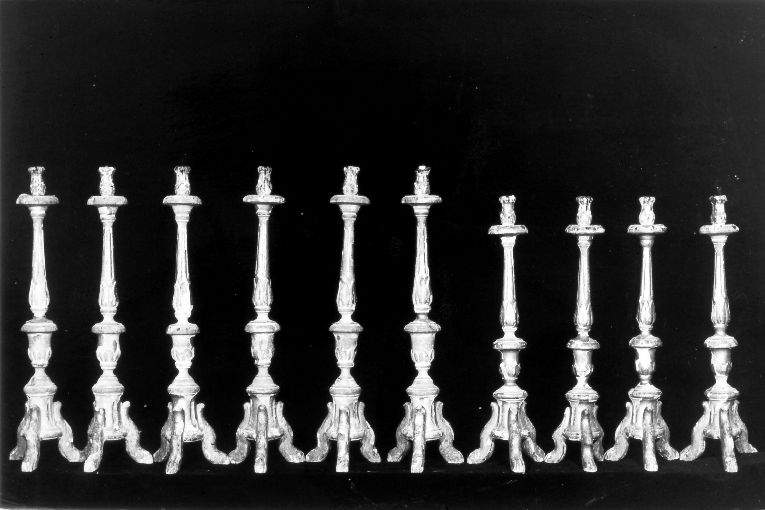 candeliere, serie - produzione pugliese (secc. XVIII/ XIX)