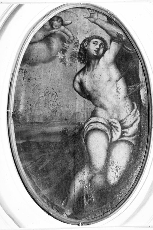 martirio di San Sebastiano (dipinto) di Fato Vincenzo (attribuito) (sec. XVIII)