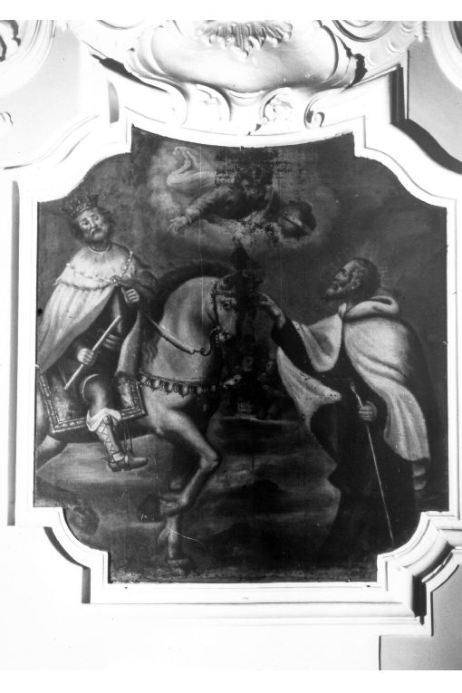 incontro di Elia con il re Achab (dipinto) di Fato Vincenzo (attribuito) (sec. XVIII)