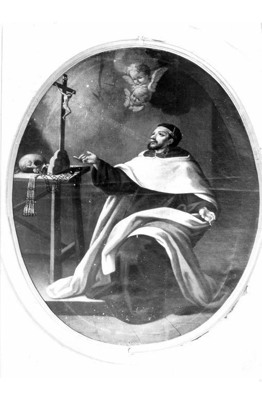 Santo carmelitano in estasi (dipinto) di Fato Vincenzo (attribuito) (sec. XVIII)
