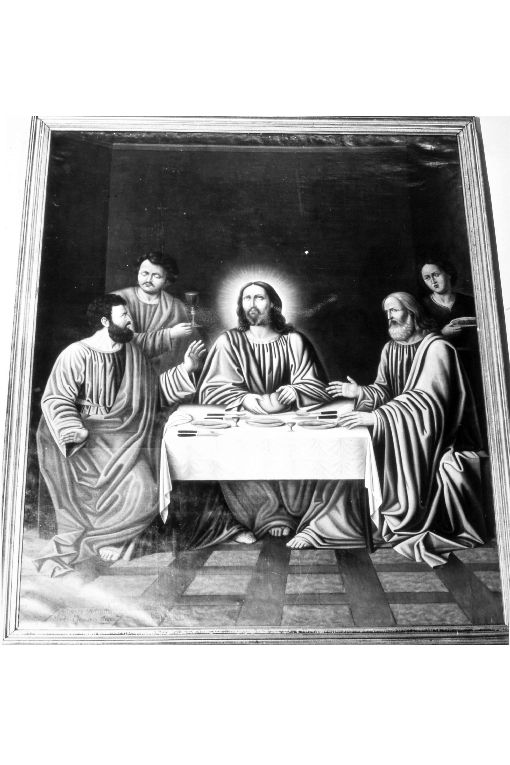 La Cena di Emmaus (dipinto) di De Mattia Giuseppe (sec. XIX)