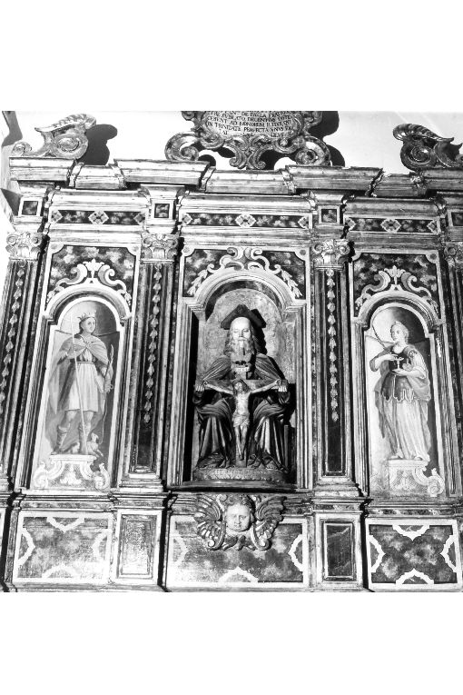 Trinità (gruppo scultoreo) di Stefano da Putignano (attribuito) (sec. XVI)