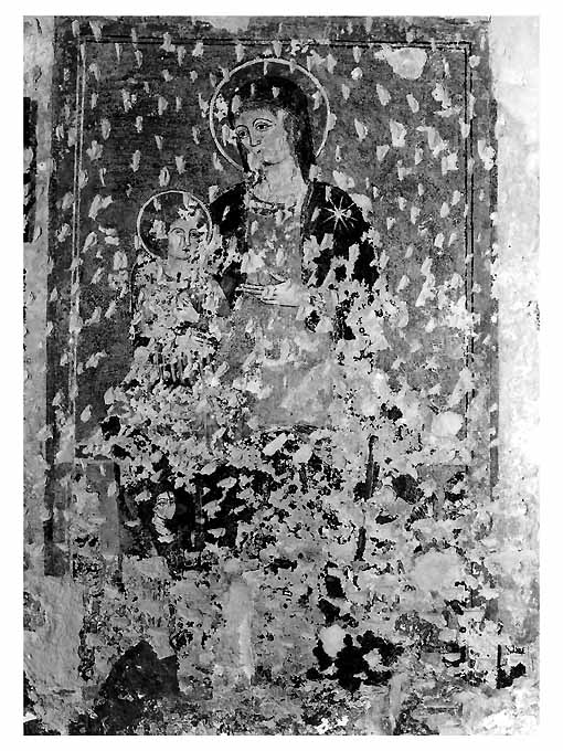 Madonna in trono con Bambino (dipinto, opera isolata) - ambito Italia meridionale (sec. XVI)
