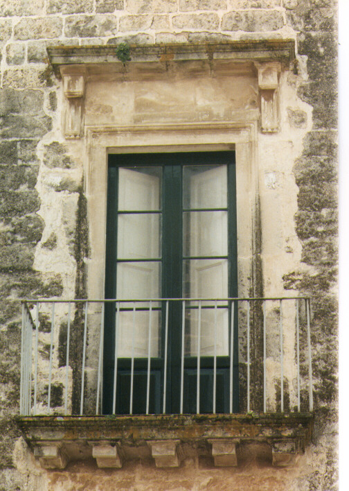 porta finestra - ambito salentino (seconda metà sec. XIX)