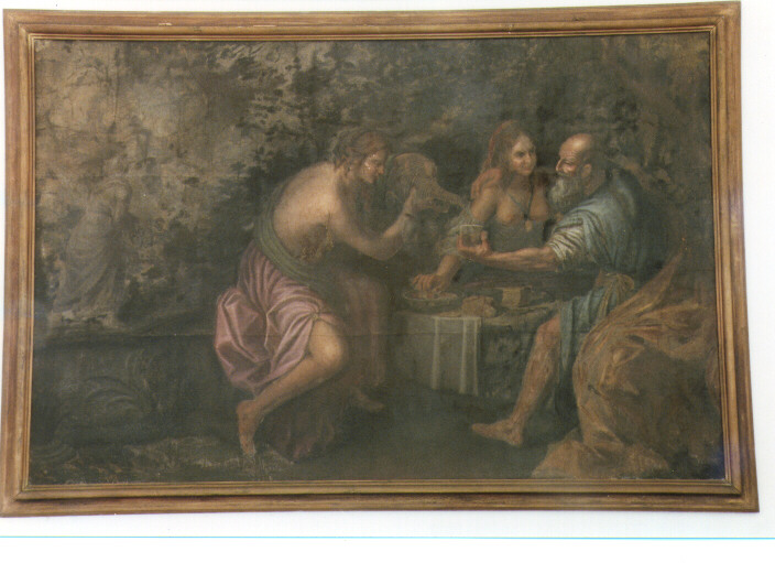 Lot e le figlie (dipinto) - ambito napoletano (fine/inizio secc. XVII/ XVIII)
