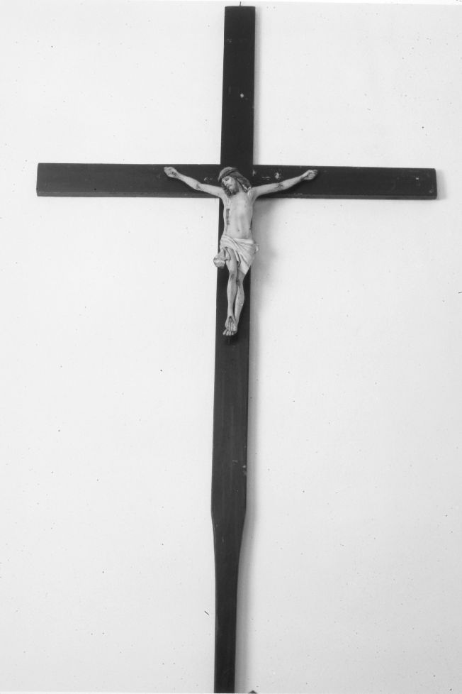 Cristo crocifisso (croce processionale) - manifattura Italia meridionale (primo quarto sec. XX)