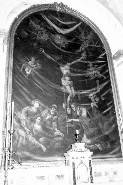 crocifissione di Cristo (dipinto) di Candida Giuseppe (sec. XVIII)