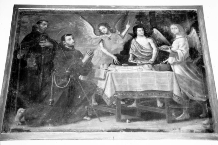 La cucina degli angeli, San Salvatore da Horta e San Diego d'Alcalà (dipinto) di fra' Giacomo da San Vito (sec. XVII)
