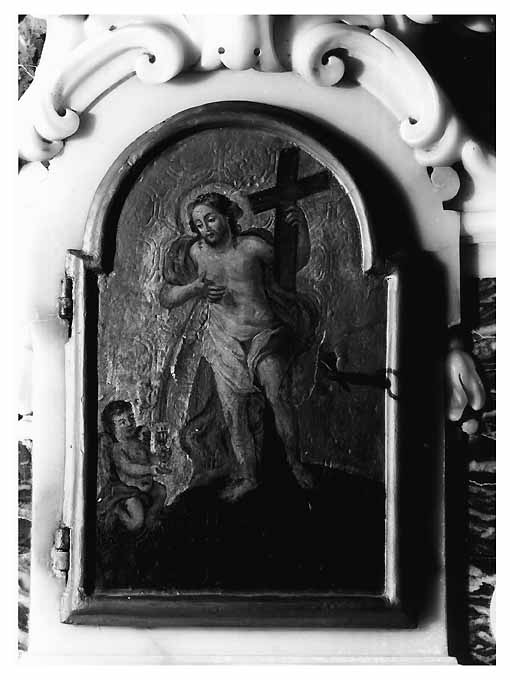 Cristo Risorto (finestrella per la somministrazione eucaristica) - bottega di Martina Franca (sec. XVIII)