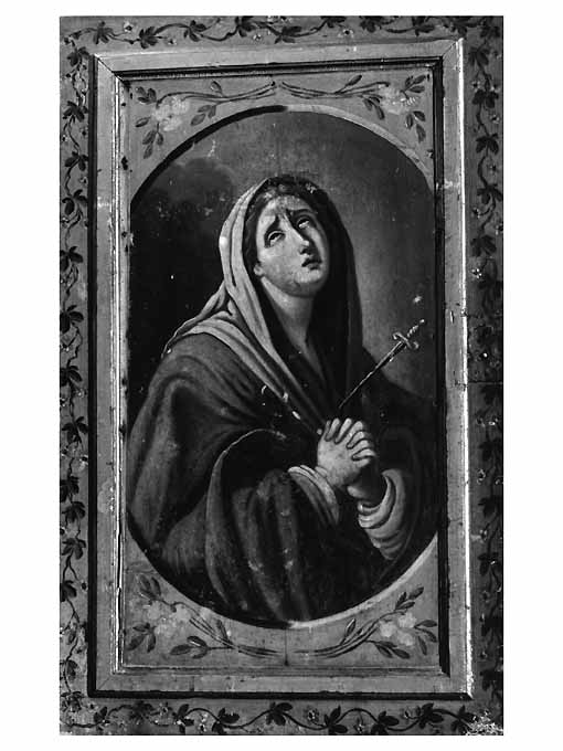 Madonna trafitta da sette spade (dipinto) di Caroli Giovanni (sec. XIX)