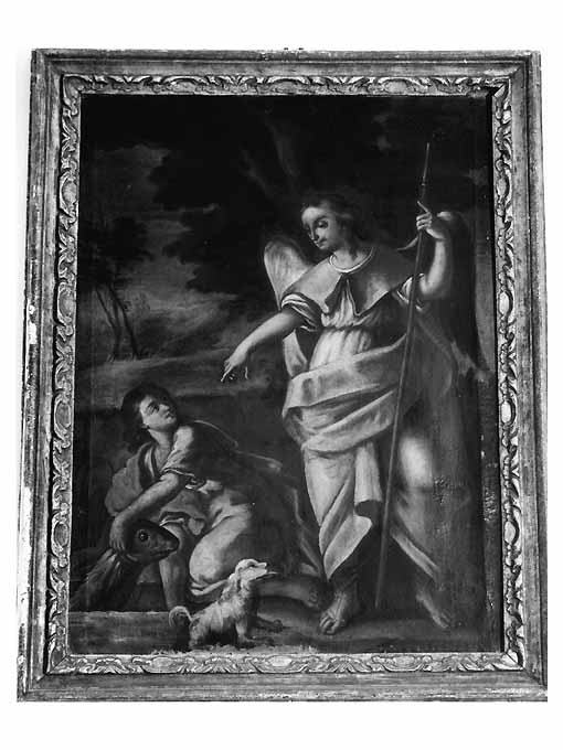 Tobia e San Raffaele arcangelo (dipinto) di De Mauro Pietro (attribuito) (seconda metà sec. XVIII)