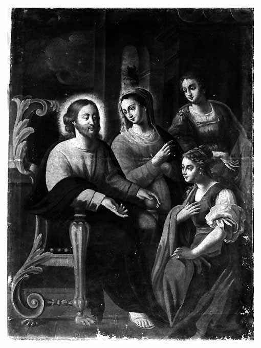 Cristo consola le pie donne (dipinto) di De Mauro Pietro (seconda metà sec. XVIII)
