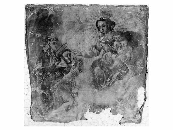 Madonna del Rosario con san Domenico e santa Teresa d'Avila (dipinto) - ambito Italia meridionale (prima metà sec. XVIII)