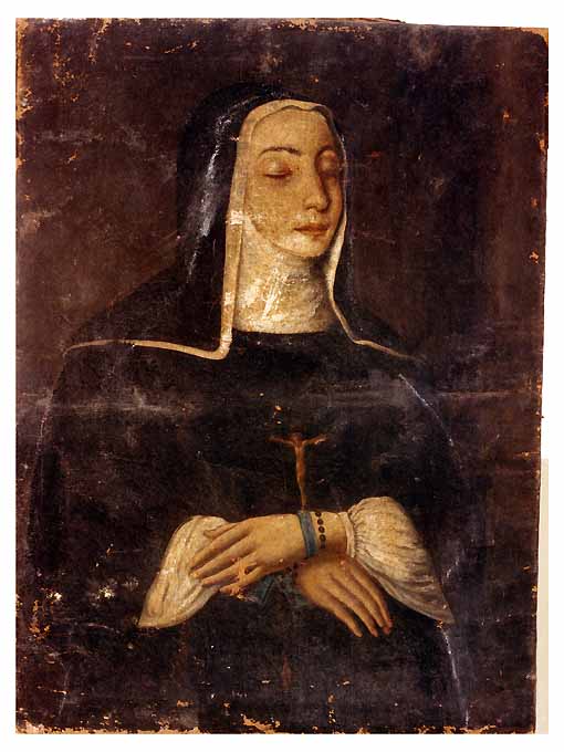 Monaca agostiniana (suor Maria Aurelia Cecilia Caracciolo?) (dipinto) - ambito Italia meridionale (metà sec. XVIII)