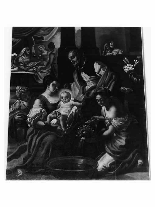 Nativita' della Vergine, Nascita di Maria Vergine (dipinto) di De Mauro Pietro (sec. XVIII)