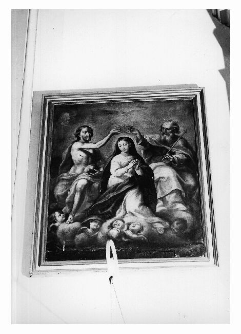 incoronazione di Maria Vergine (dipinto) - ambito pugliese (seconda metà sec. XVIII)
