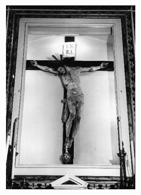 Cristo crocifisso (scultura) di Genovini Giacomo (sec. XVII)