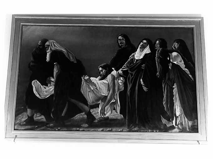 trasporto di Cristo al sepolcro (dipinto) - ambito Italia meridionale (fine/inizio secc. XIX/ XX)