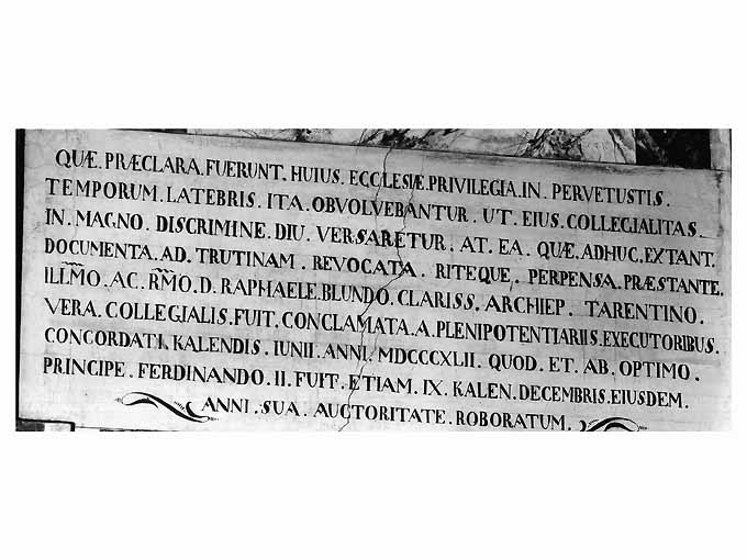 lapide commemorativa - ambito Italia meridionale (sec. XIX)