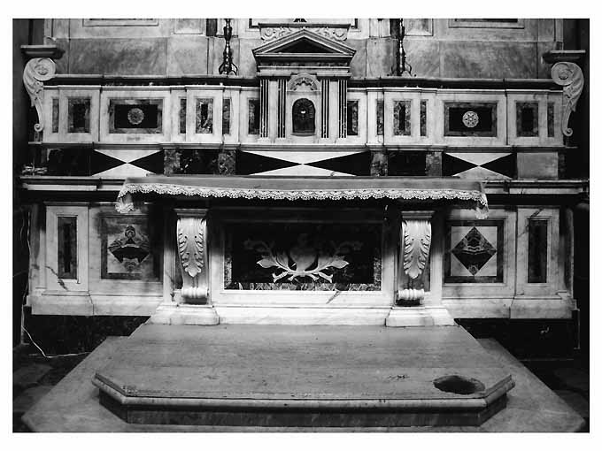 altare di Maria Addolorata (altare) - ambito Italia meridionale (seconda metà sec. XIX)