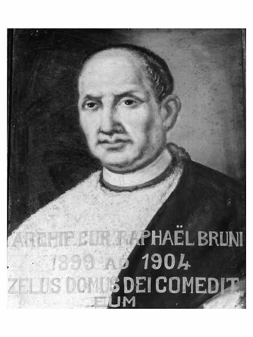 Ritratto dell'arciprete Raffaele Bruni (dipinto) - ambito Italia meridionale (fine/inizio secc. XIX/ XX)
