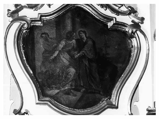 Visitazione (dipinto) di De Mauro Pietro (attribuito) (sec. XVIII)