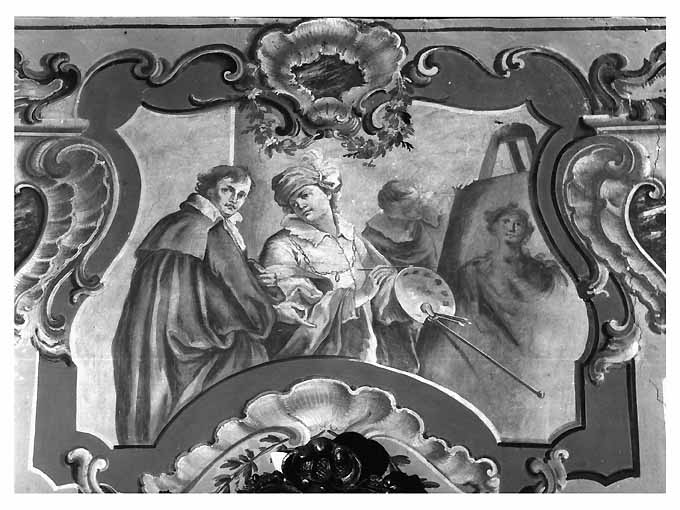 Il pittore, Figure maschili (dipinto) di Carella Domenico Antonio (sec. XVIII)