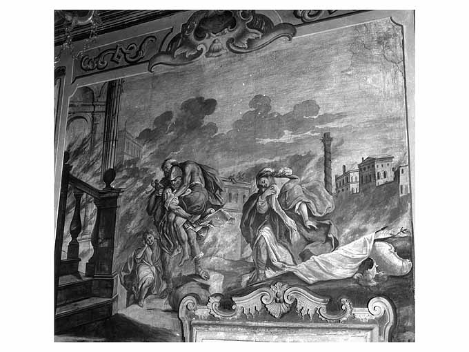 Fuga di Enea da Troia (dipinto) di Carella Domenico Antonio (seconda metà sec. XVIII)