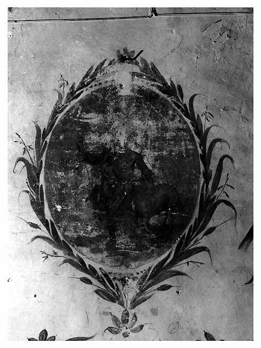 Motivi decorativi a grottesche con medaglione raffigurante Centauro (dipinto) - ambito Italia meridionale (secc. XVIII/ XIX)